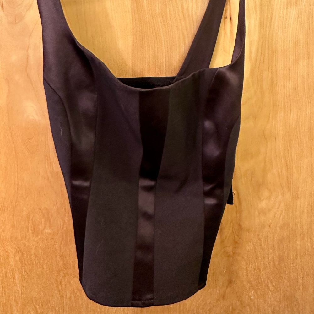 Maria Bianca Nero black bustier top - size Small.